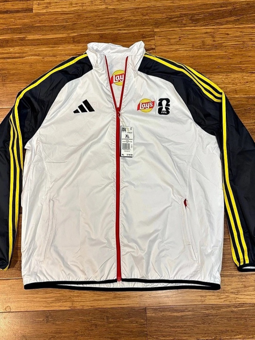Adidas Official FIFA World Cup 26 Lays Reversible Windbreaker Jacket White XL